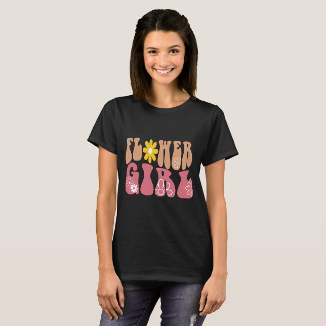 T-shirt Fleur fille (Devant entier)