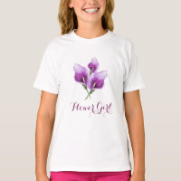 Fleur Fille Violet Calla Lily Aquarelle Florale
