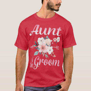 T-shirt Fleur Flèche Joyeuse Tante Du Mari De Mariée Groom