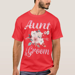 T-shirt Fleur Flèche Joyeuse Tante Du Mari De Mariée Groom