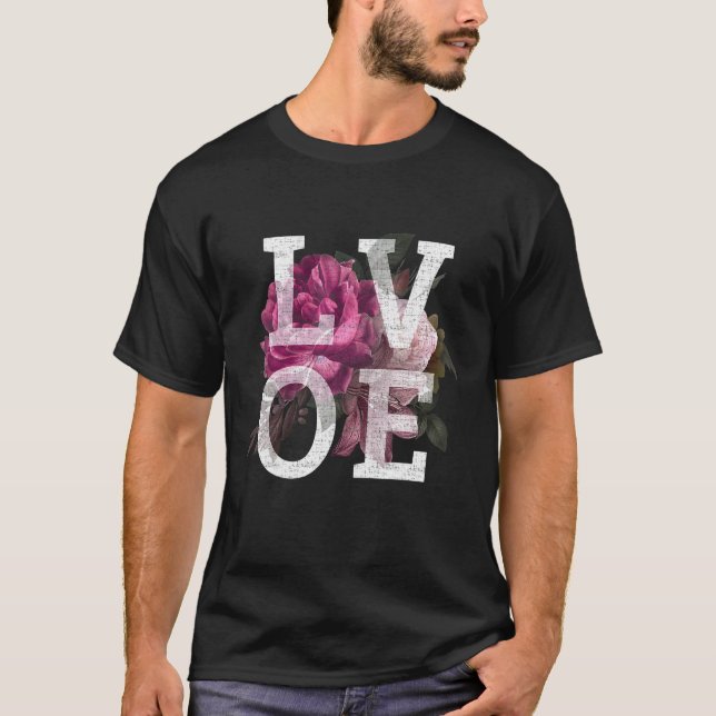 T-shirt Fleur Fleur Fleur Fleur Rose Fleur Fleur Fleur Fle (Devant)