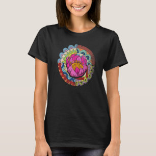 T-shirt Fleur Fleurie Bohème Spirituel Mandala Yoga Coloré