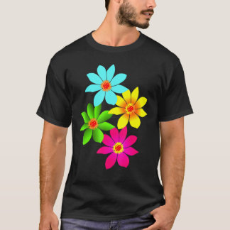 T-shirt Fleur fleurie colorée Fleurs florales Blossoms Jar