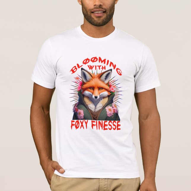T-shirt Fleur Fox Mode esthétique (Devant)