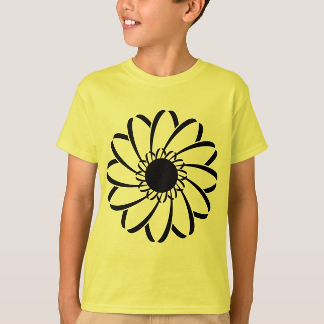 T-shirt Fleur géométrique (Devant)