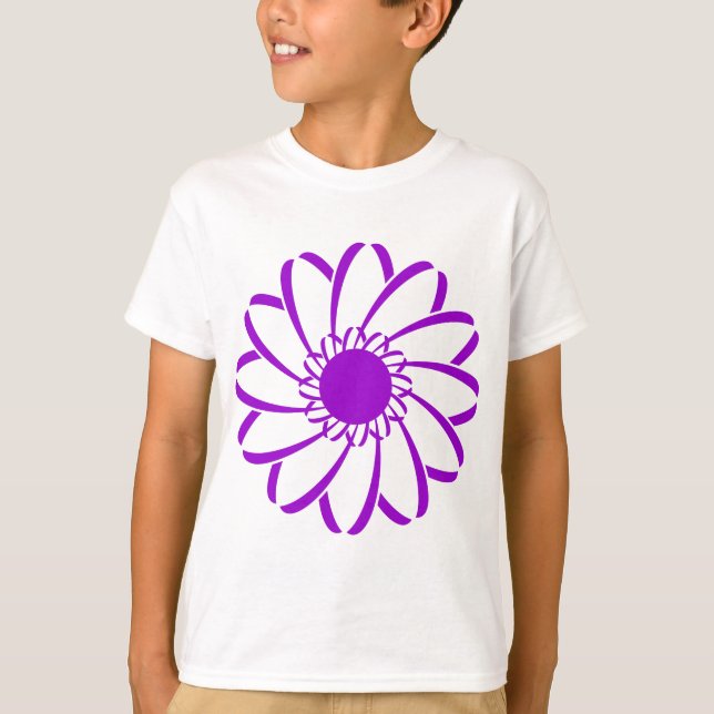 T-shirt Fleur géométrique (Devant)