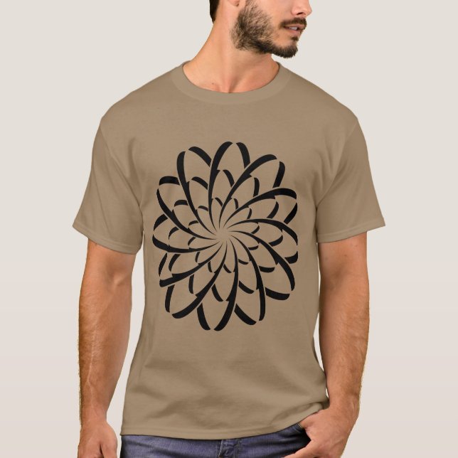 T-shirt Fleur géométrique 02 (Devant)
