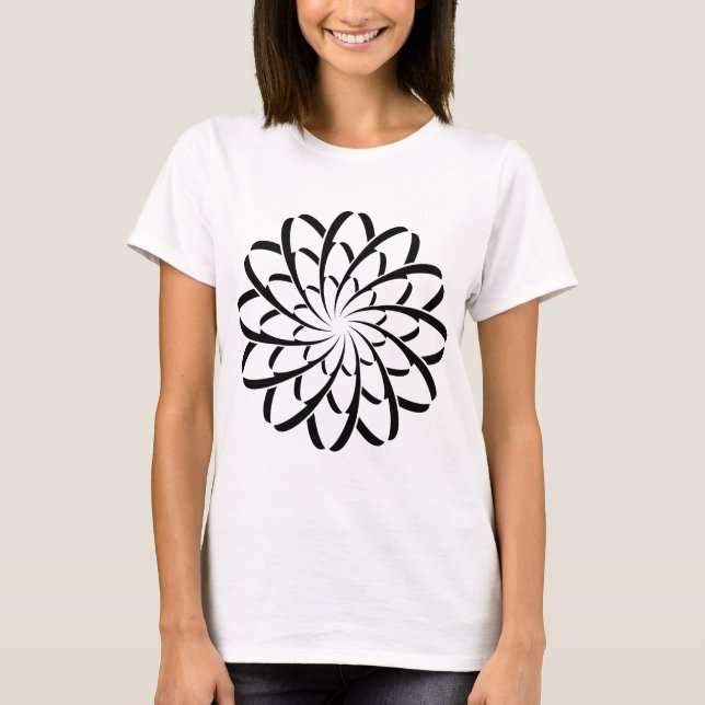 T-shirt Fleur géométrique 02 (Devant)