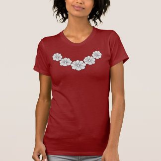 T-shirt Fleur Hawaï tropical féminin