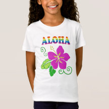 T-shirt Fleur Hibiscus Hawaiian Girls