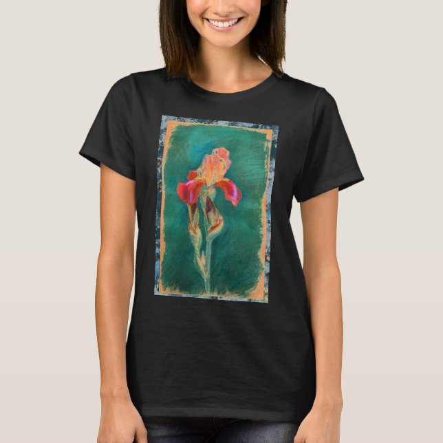 T-shirt Fleur Iris colorée (Devant)