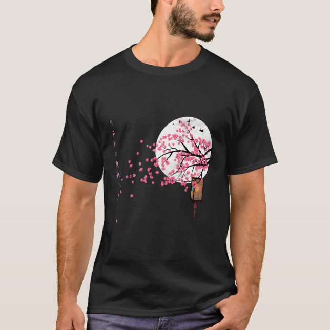 T-shirt Fleur japonaise Al Sakura Cherry Blossom (Devant)