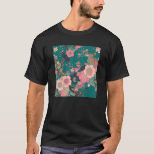 T-shirt Fleur japonaise de fleurs de cerisier rose Sakura 