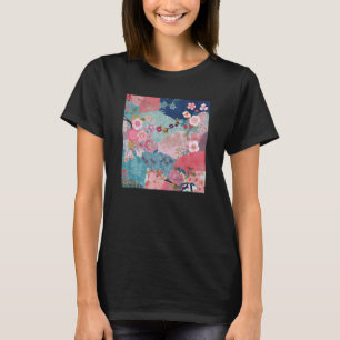 T-shirt Fleur japonaise de fleurs de cerisier rose Sakura 