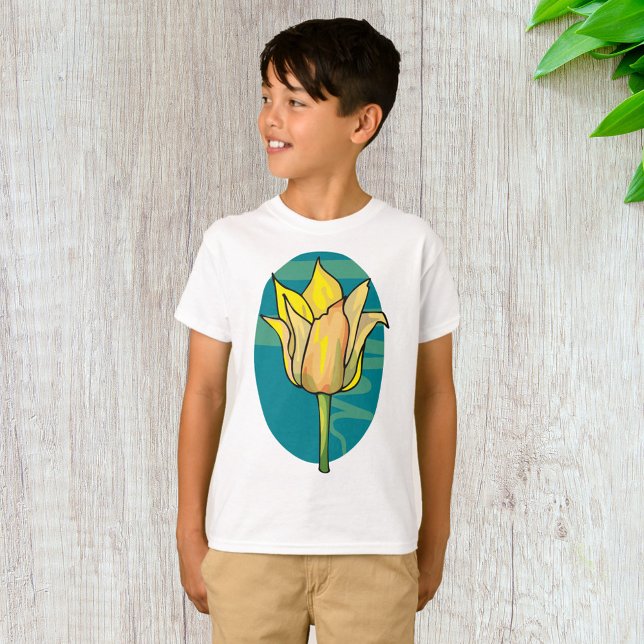 T-shirt Fleur jaune (Créateur téléchargé)