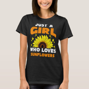 T-shirt Fleur Jaune Fleur Tournesol Fille Filles Femmes So