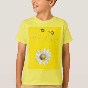 T-shirt Fleur Jaune Lumineux Enfants Faisée