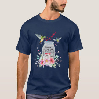 T-shirt Fleur Jésus Fleur Foi Colibri Foi Chrétien Chemin