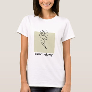 T-shirt Fleur lentement