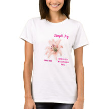 T-shirt Fleur Lily - Design Floral Esthétique