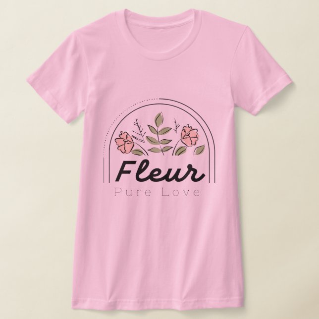 T-shirt Fleur – Logo Floral Pure Love (Poser)