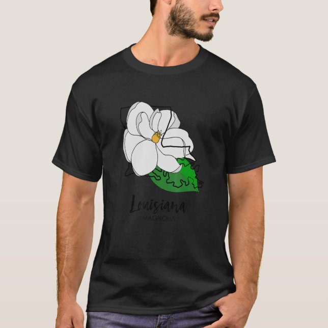T-shirt Fleur Louisiane (Devant)