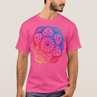 T-shirt Fleur Mandala colorée