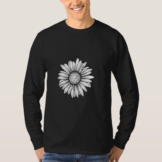 T-shirt Fleur mignonne avec Bumble Bee Tee Pour Le Gardene (Devant)