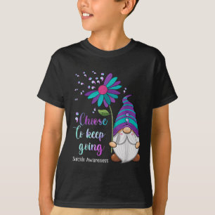 T-shirt Fleur mignonne - Prévention du suicide - sensibili