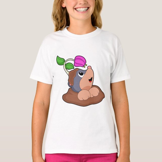 T-shirt Fleur Mole Earth (Devant)