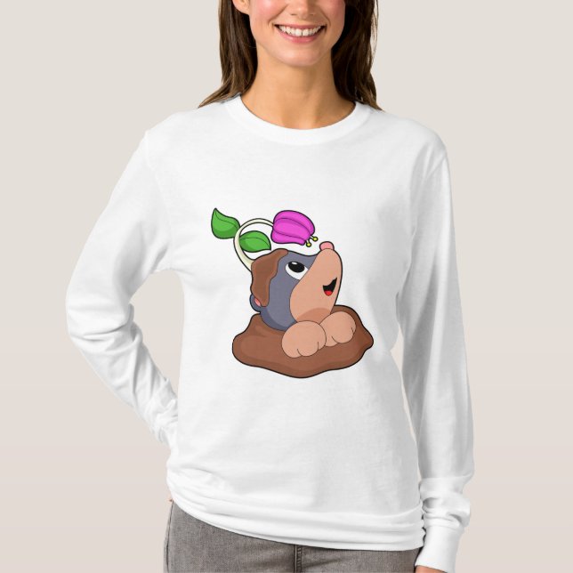 T-shirt Fleur Mole Earth (Devant)