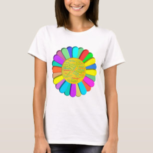 T-shirt Fleur multi couleurs
