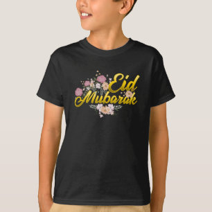 T-shirt Fleur musulmane musulmane de l'Aïd Moubarak