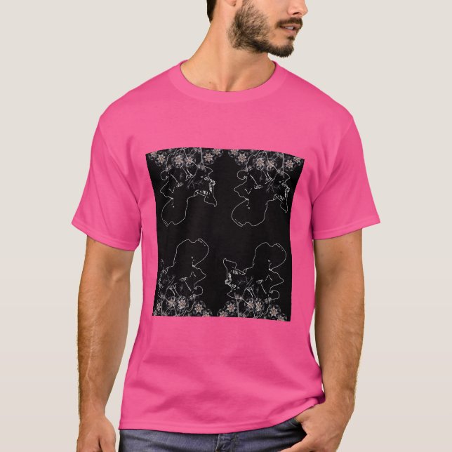 T-shirt Fleur nocturne (Devant)