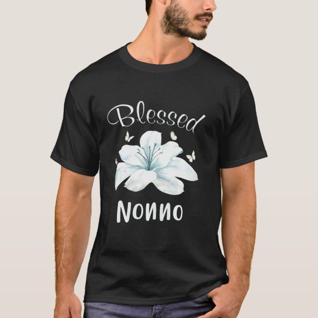 T-shirt Fleur Nonno Lily Personnalisée (Devant)