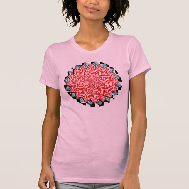 T-shirt Fleur numérique par Kenneth Yoncich (Devant)