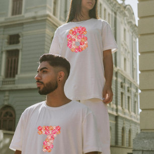 T-shirt Fleur Numéro 6 sur 6 7 Duo Correspondant à la Sain