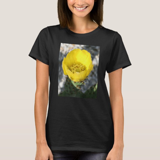 T-shirt Fleur Opuntia Ficus-Indica De L'Oreille De Prickly (Devant)