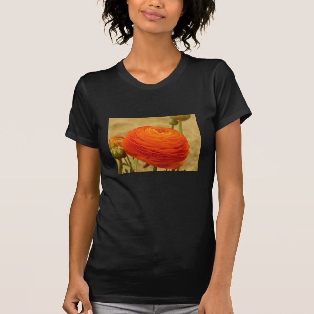 T-shirt Fleur orange (Devant)