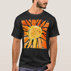 T-shirt Fleur orange de l'imagination d'un enfant
