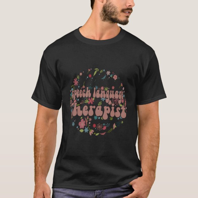 T-shirt Fleur orthophoniste (Devant)
