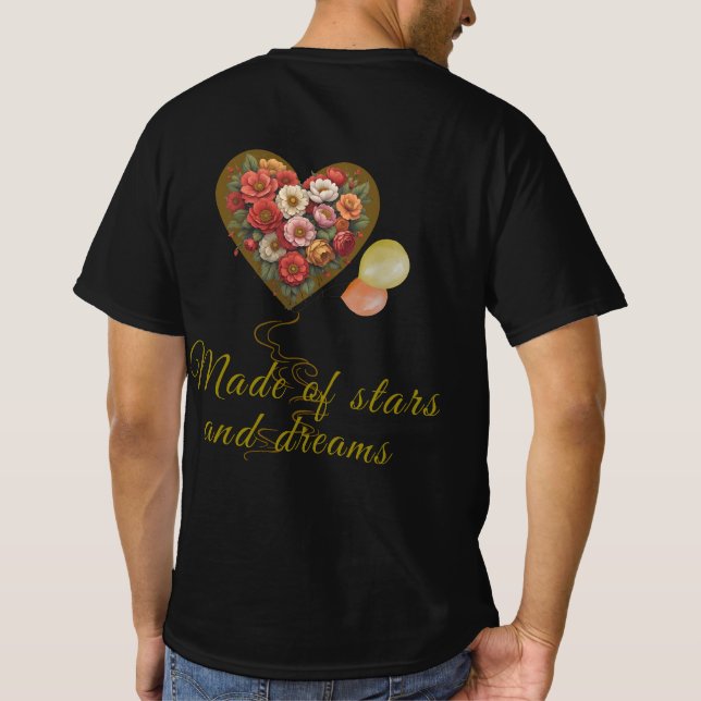 T-shirt Fleur où vous êtes planté - Floral Unisex T-Shir (Dos)