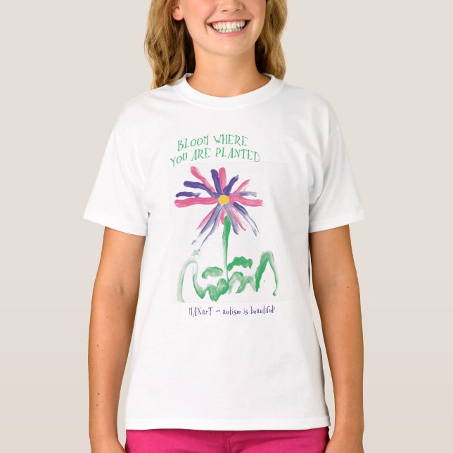 T-shirt Fleur où vous êtes planté par MAXarT (Devant)