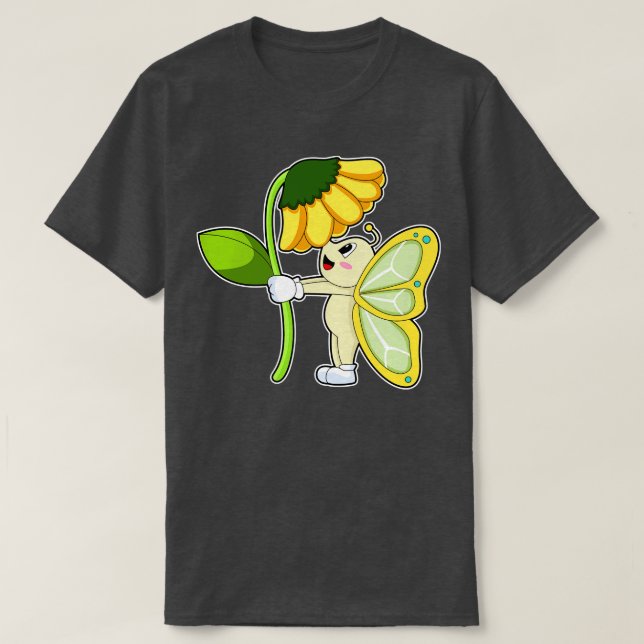 T-shirt Fleur papillon (Design devant)