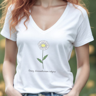 T-shirt Fleur pastel de marguerite botanique
