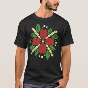 T-shirt Fleur polynésienne et cadeau de tatouage tribal Fe