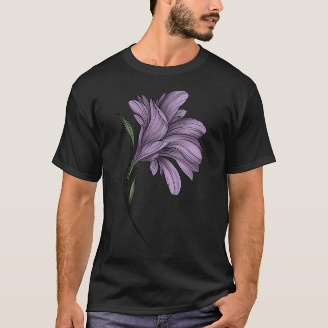 T-shirt Fleur pourpre (Devant)