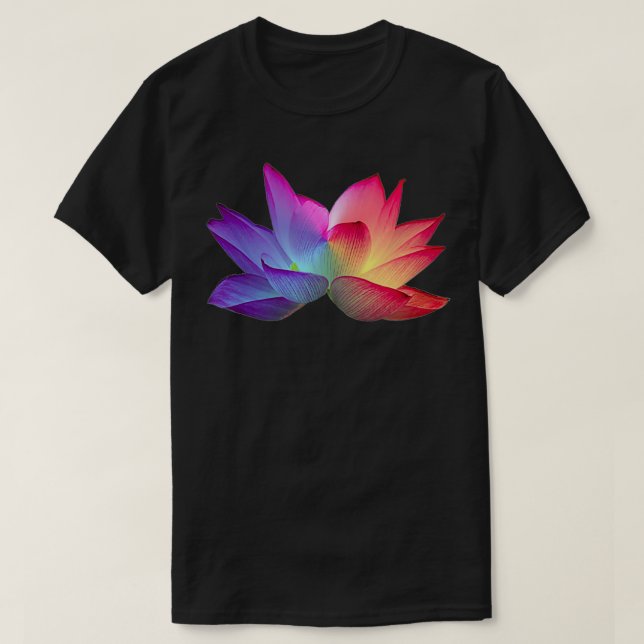 T-shirt Fleur Rainbow Lotus (Design devant)