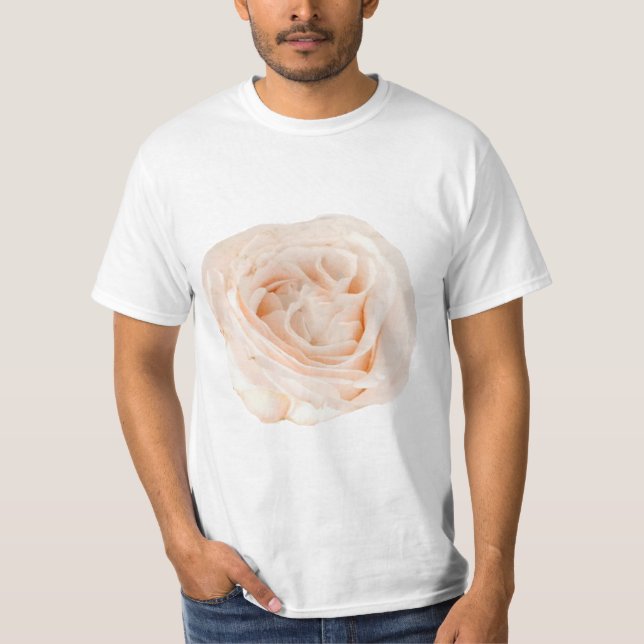 T-shirt Fleur rose blanche (Devant)