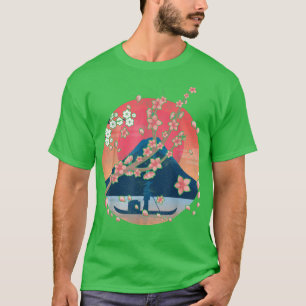 T-shirt Fleur rose de montagne japonais Sakura Cherry Blos